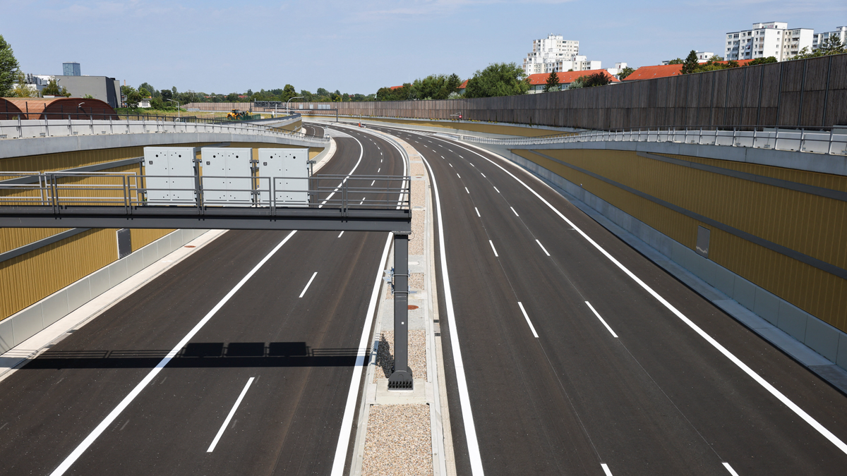 Neuer Abschnitt der A100 in Berlin fertig