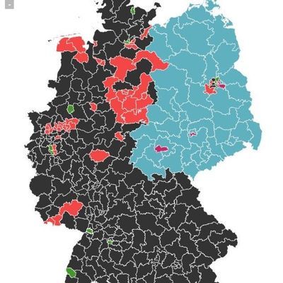 Karte zur Bundestagswahl