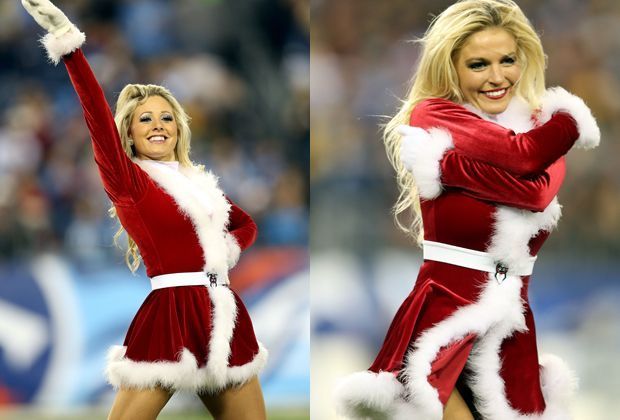 
                <strong>Tennessee Titans</strong><br>
                Es geht aber auch ohne - wie diese beiden beweisen. In fünf Städten müssen die Fans übrigens auf Cheerleader verzichten. In Chicago, Cleveland, Detroit, Pittsburgh und den New York Giants gibt es keine Cheerleader-Truppe.
              