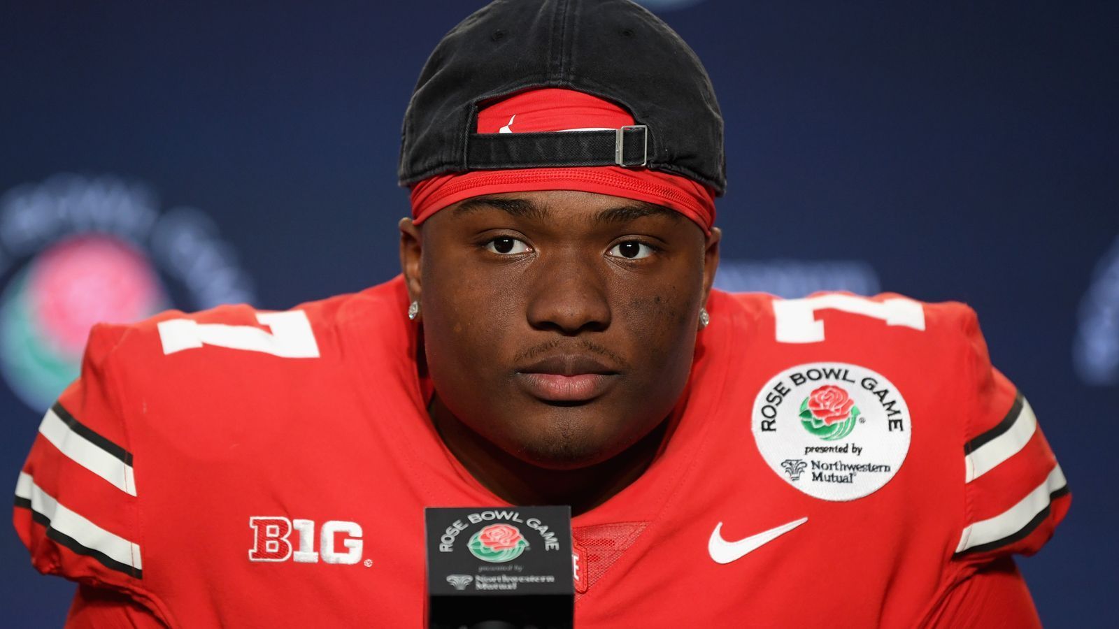 
                <strong>Dwayne Haskins</strong><br>
                College: Ohio State University Wonderlic-Score: 25
              