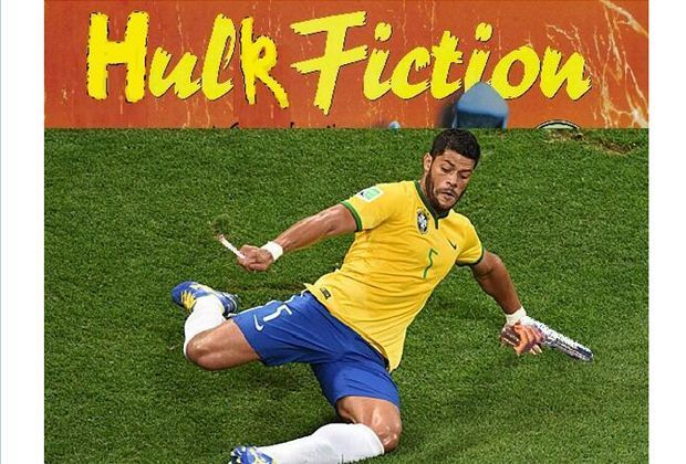 
                <strong>Hulk Fiction</strong><br>
                Den Joint in der Rechten, die Knarre in der Linken, die Muskeln ins Trikot gezwängt - so könnte Hulk wirklich eine Rolle bei Quentin Tarantino spielen. User KonstantinKiy schreibt dazu nur: "Noch Sechs Stunden. #BRAGER"
              