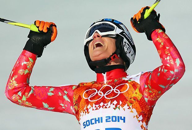 
                <strong>Ski Alpin, Super-G: Silber - Maria Höfl-Riesch - Deutschland</strong><br>
                Maria Höfl-Riesch ist in dieser Disziplin erst die zweite deutsche Olympiamedaille überhaupt. Insgesamt hat die 29-Jährige bei Olympia nunmehr drei Mal Gold und ein Mal Silber auf dem Konto und ist damit Deutschlands neue Nummer eins im alpinen Skisport.
              