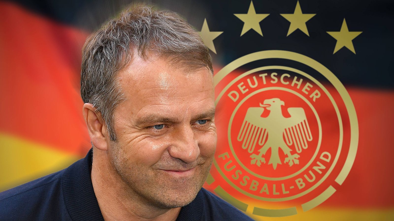 
                <strong>Das Team um Bundestrainer Hansi Flick</strong><br>
                Nach einer kurzen, aber sehr erfolgreichen Zeit als Chefcoach des FC Bayern München trat Hansi Flick am 1. August die Nachfolge von Joachim Löw beim DFB an. "Bundestrainer ist für mich eine Verpflichtung, eine Riesenverantwortung. Ich werde mein Bestes geben, 'all in' dafür, dass wir wieder begeisternden Fußball spielen", sagte Flick bei seiner Vorstellung. Flicks erklärtes Ziel: der Europameistertitel 2024 im eigenen Land. Und dieses Team soll den Bundestrainer dabei unterstützen. 
              