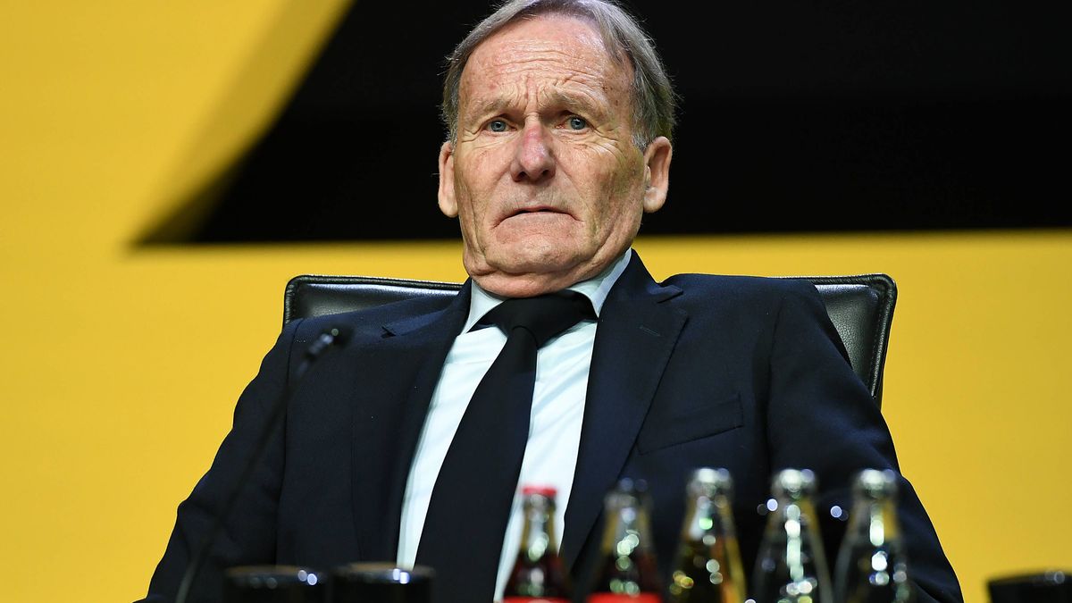 Mitgliederversammlung Borussia Dortmund am 23.11.2025 in der Westfalenhalle in Dortmund Hans-Joachim Watzke ( Vorsitzender Geschäftsführung Dortmund ), rechts *** General Meeting Borussia Dortmund ...
