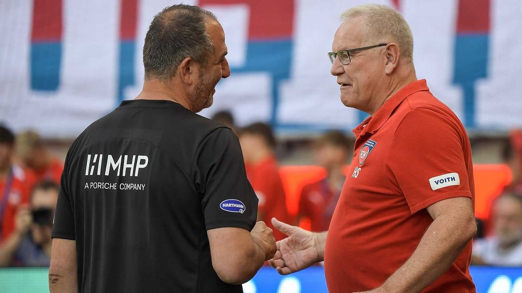 Die Väter des Erfolgs in Heidenheim: Trainer Frank Schmidt und Holger Sanwald.