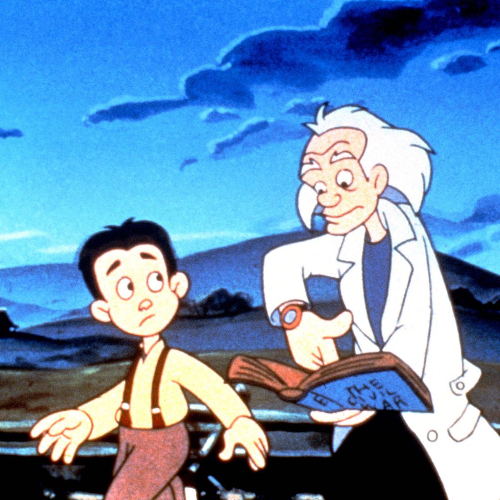 Die animierte Serie "Zurück in die Zukunft" mit Jules Brown, Doc Brown.