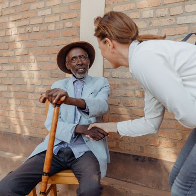 Barbara Scherle in Ruanda