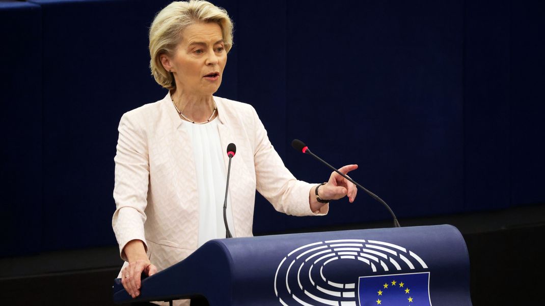 Vor ihrer möglichen Wiederwahl zur EU-Kommissionschefin hat von der Leyen eine letzte Rede im EU-Parlament gehalten.