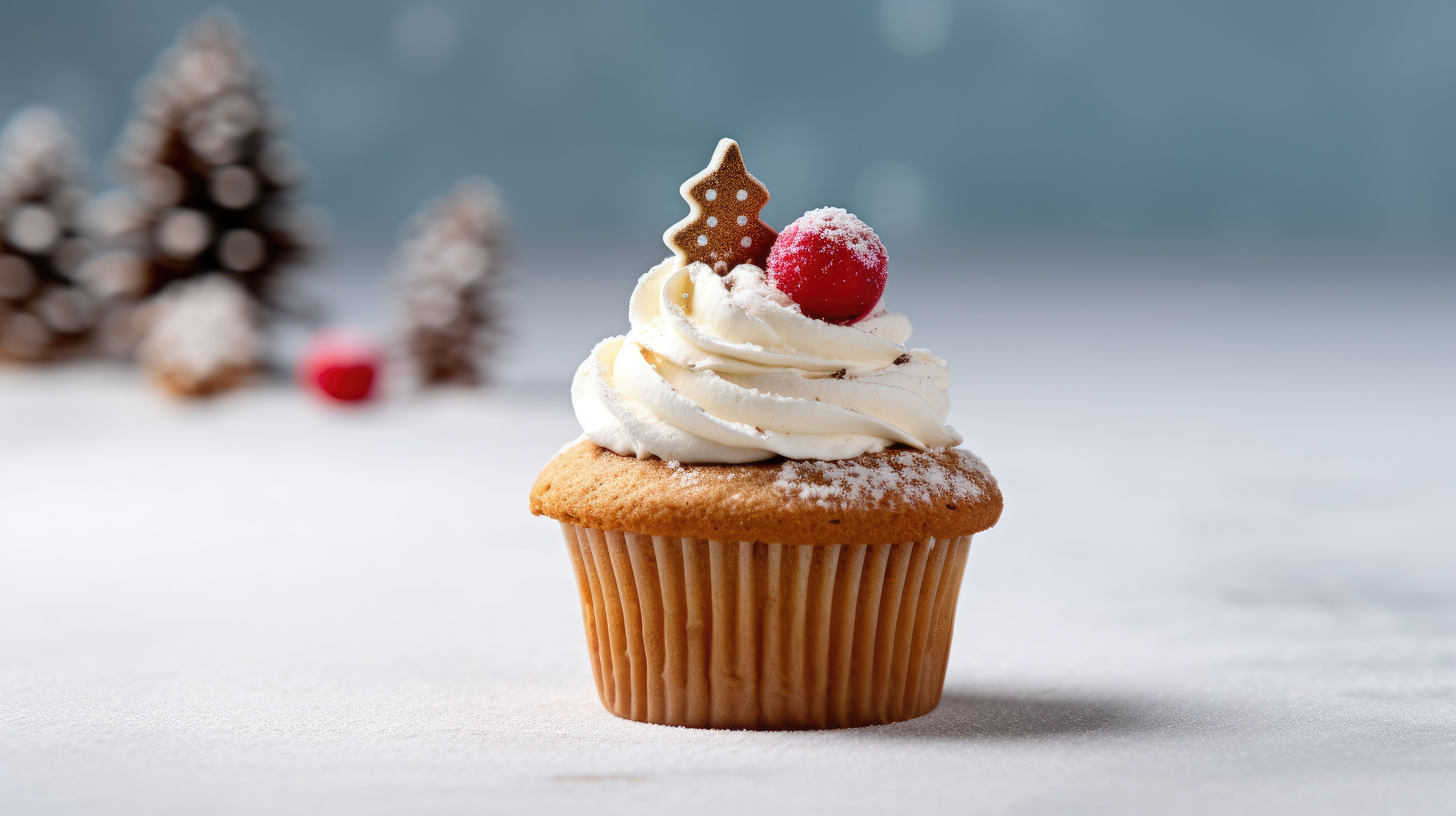 Winterliches Dessert: Spekulatius-Cheesecake-Muffins