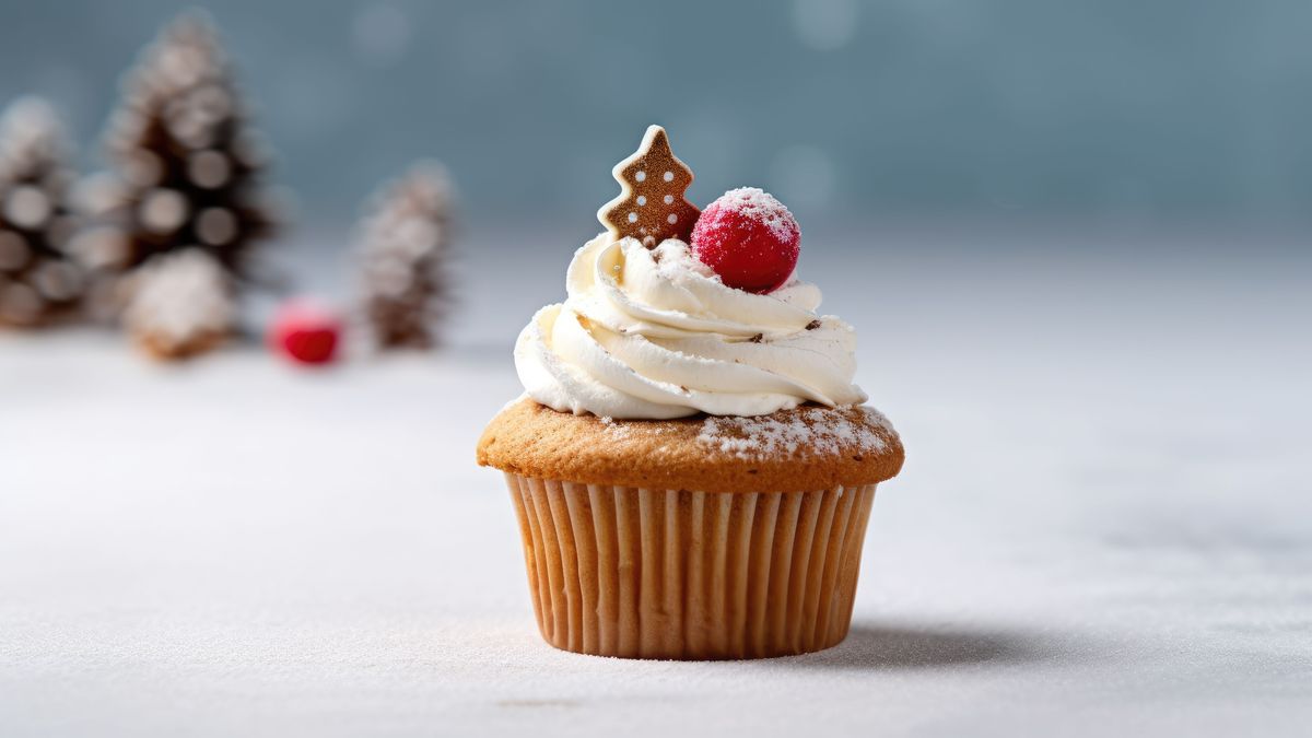 Weihnachtlicher Cupcake: Rezept für Spekulatius-Cheesecake-Muffins