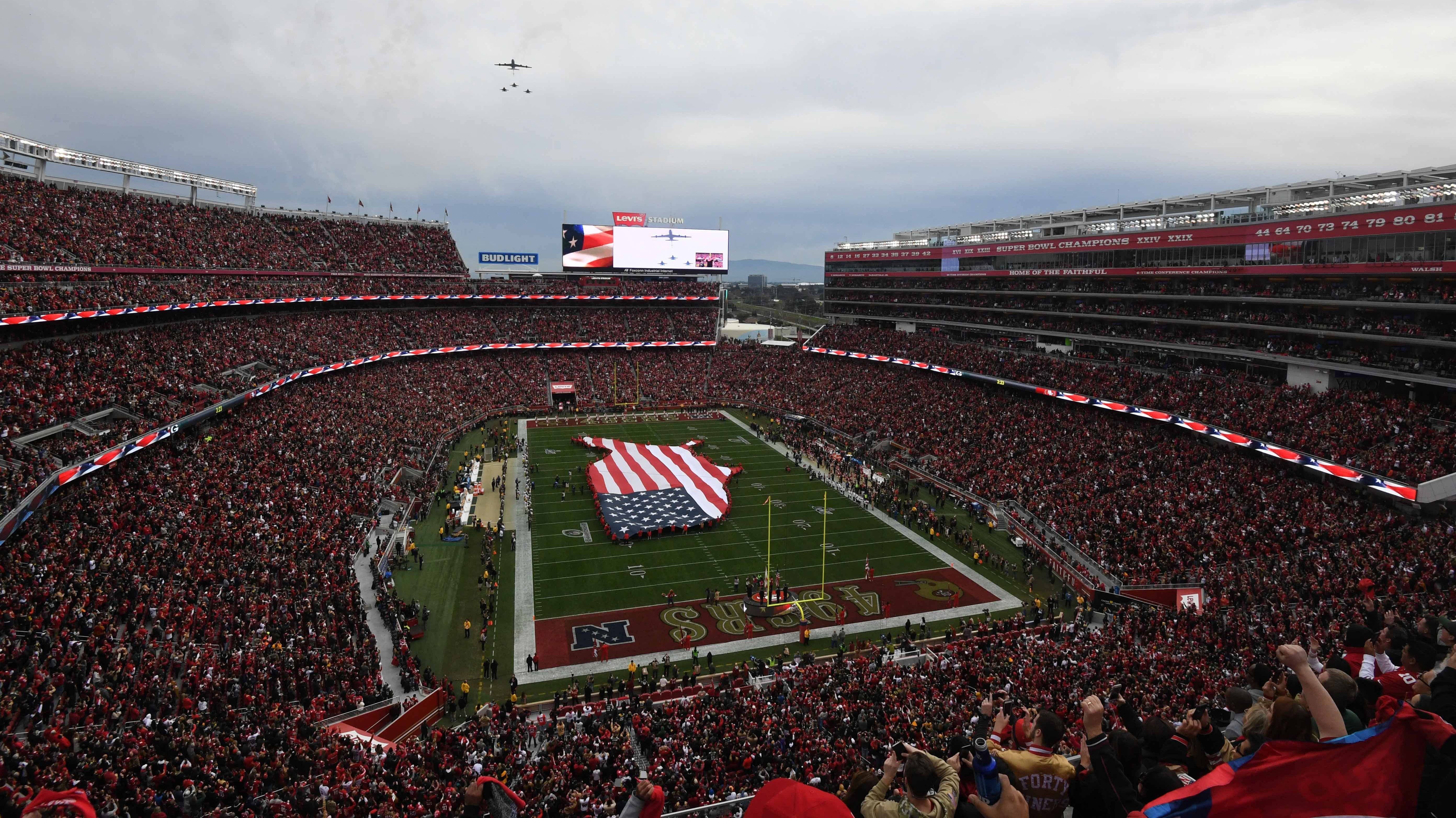 <strong>San Francisco 49ers: Levi's Stadium</strong><br> • Kapazität: 68.500 <br> • Eröffnung: Juli 2014 <br> • Kosten: 1,2 Milliarden Dollar <br> • Eigentümer: Stadt Santa Clara