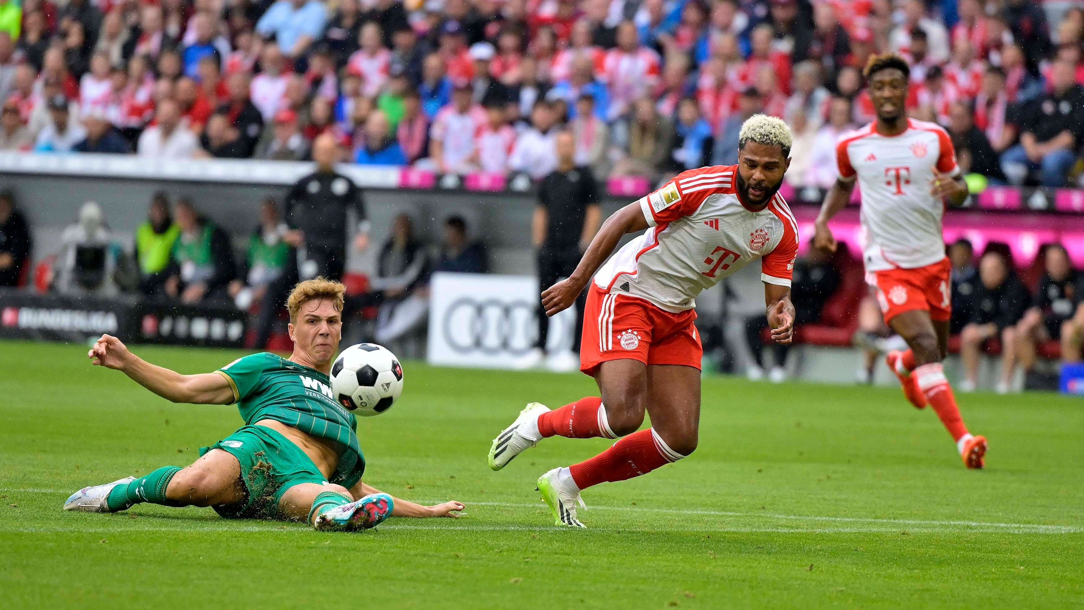 <strong>Serge Gnabry</strong><br>Bekommt den Vorzug vor Müller. Anfangs ein Aktivposten hinter Sturmspitze Kane, dann aber deutlich weniger zu sehen. In der zweiten Hälfte nur mit einer halben Chance. Das geht besser. Wird in der 70. Minute ausgewechselt. <em><strong>ran</strong></em><strong>-Note: 4</strong>