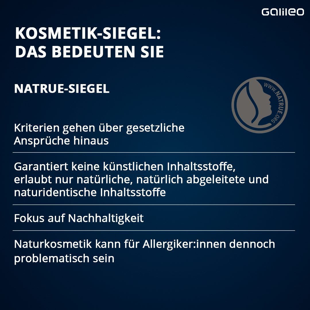 Kosmetik-Siegel Übersicht