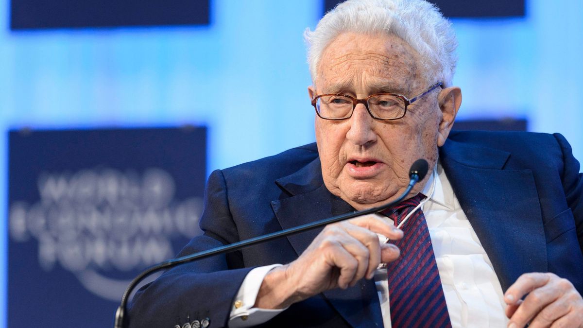 Der ehemalige US-Außenminister Henry Kissinger spricht beim 2013 beim Weltwirtschaftsforum in Davos.