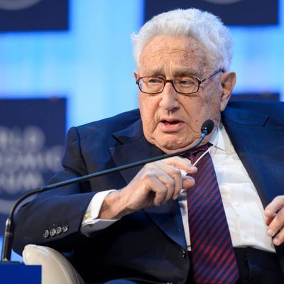 Der ehemalige US-Außenminister Henry Kissinger spricht beim 2013 beim Weltwirtschaftsforum in Davos.