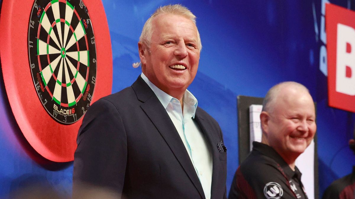 22 07 2025. World Matchplay Darts MC John McDonald during the Betfred World Matchplay Darts at Winter Gardens, Blackpool, United Kingdom on 22 July 2025. Blackpool Winter Gardens Scotland United Ki...