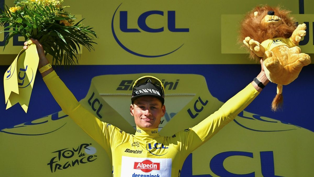 Noch in Gelb: Mathieu van der Poel