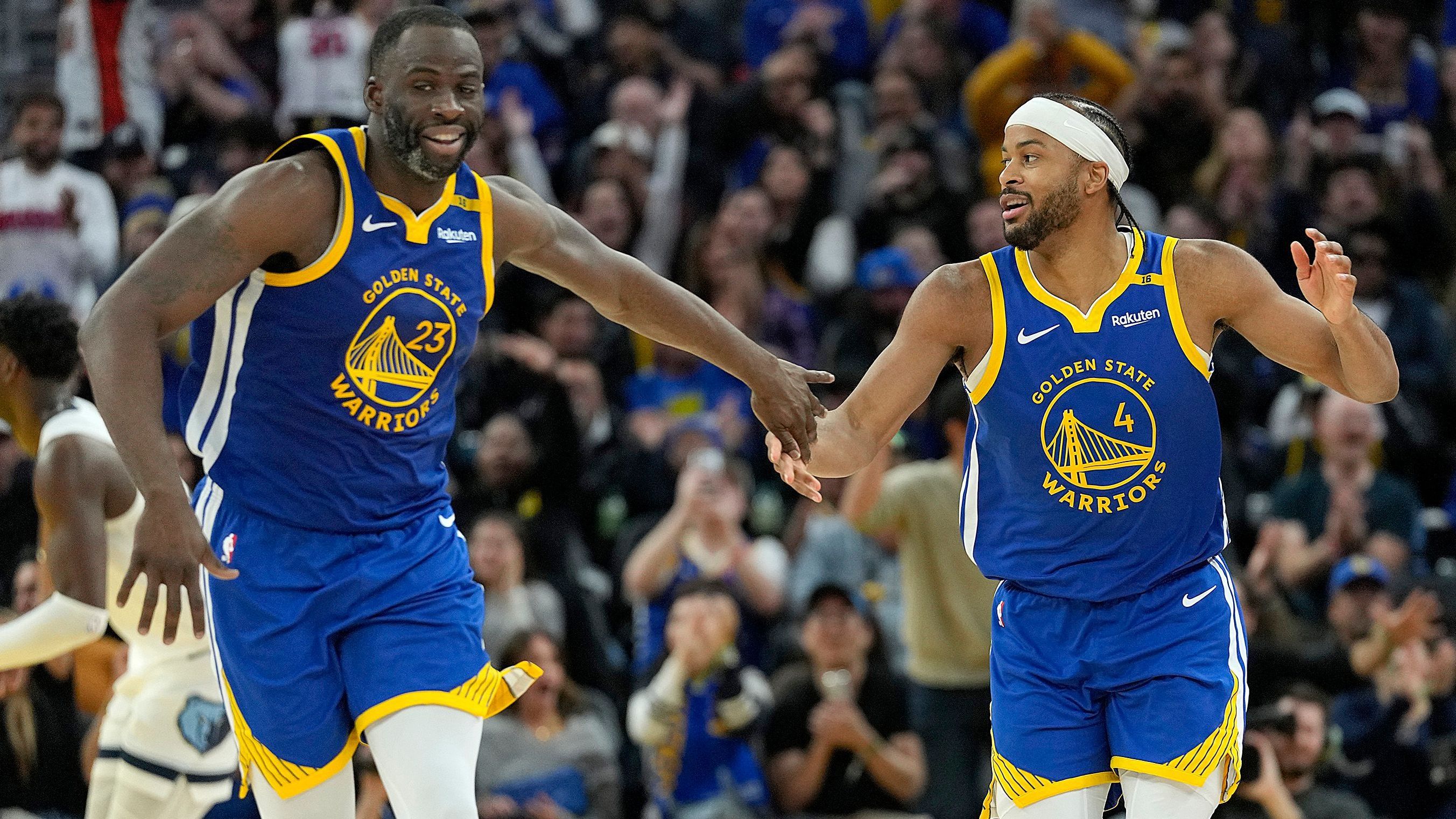 <strong>Team Warriors</strong><br>Draymond Green (Golden State Warriors) <br>Moses Moody (Golden State Warriors)