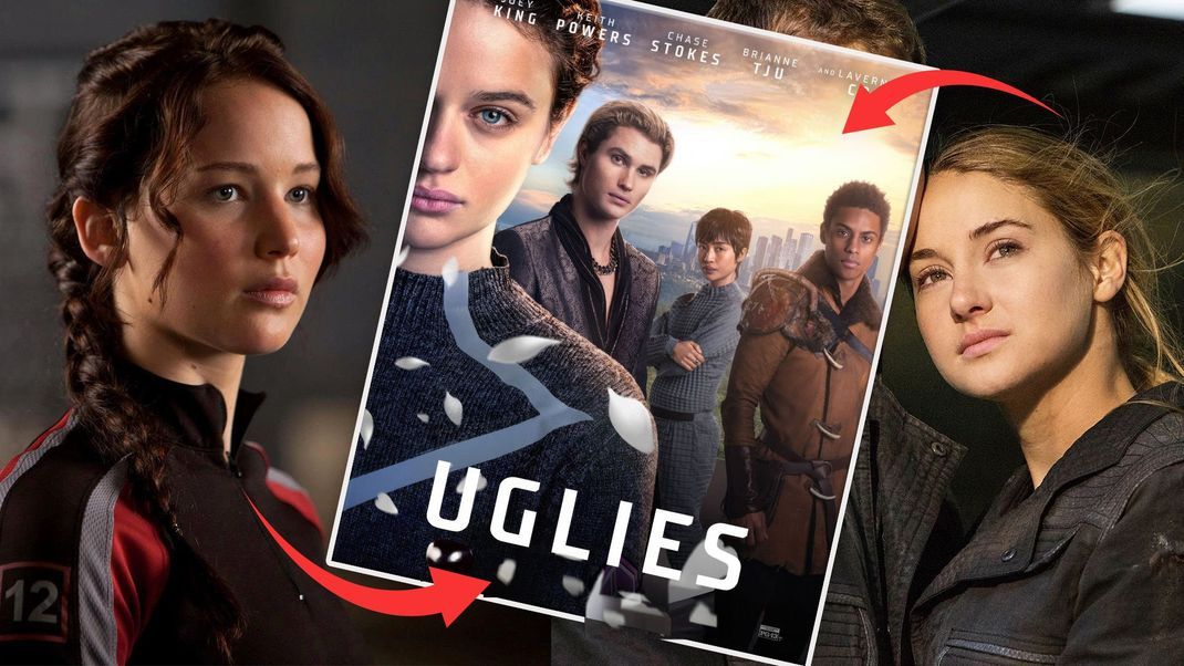 Jennifer Lawrence als Katniss in "Die Tribute von Panem" (links), Shailene Woodley als Tris in "Divergent" (rechts) und ganz neu in der Riege: Joey King als Tally in "Ugly".