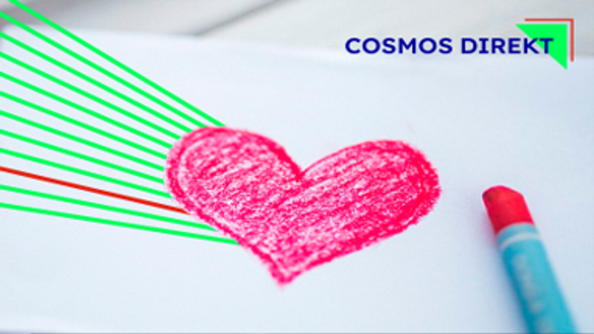 Cosmos Direkt, Herz und Logo