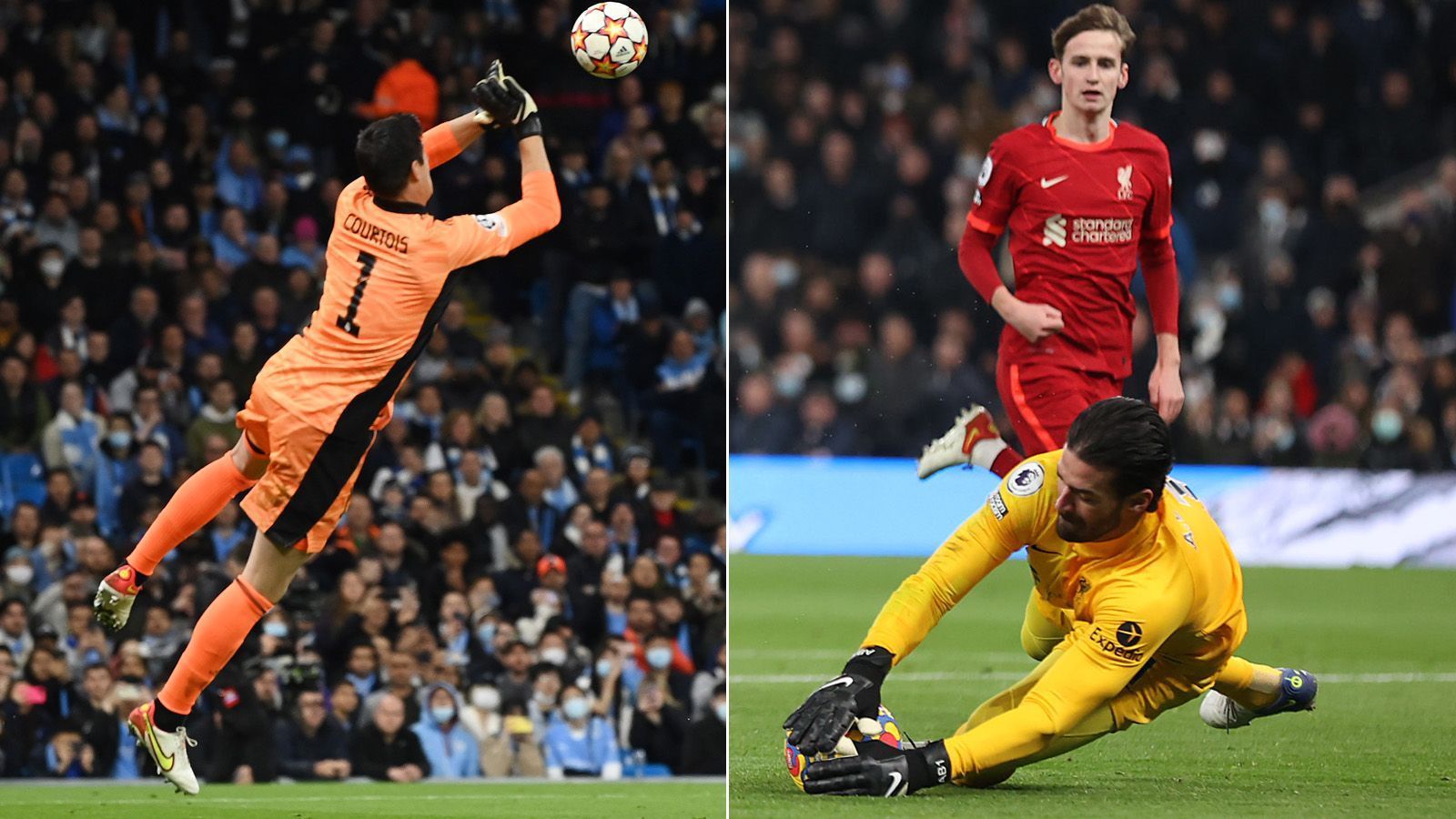 
                <strong>Alisson vs. Courtois</strong><br>
                Unvergessen sind wohl die Patzer des im Anschluss untröstlichen Loris Karius im Finale 2018. Aber auch Keylor Navas hütet nicht mehr das Tor von Real Madrid. Im Finale 2022 stehen mit Alisson Becker und Thibaut Courtois zwei der besten ihrer Zunft zwischen den Pfosten beider Teams. Beide Keeper haben eine starke Saison hinter sich und schenken sich wenig. Alisson mag im Eins-gegen-Eins und im Spielaufbau etwas stärker sein, Courtois glänzt dafür immer wieder mit Monsterparaden auf der Linie. Im Finale müssen beide ihre beste Leistung noch ein Mal abrufen, der entscheidende Faktor im Finale wollen sie nur im Positiven sein.
              