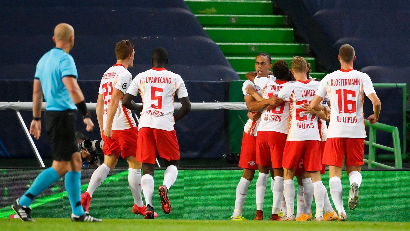 
                <strong>RB Leipzig kämpft Atletico nieder</strong><br>
                RB Leipzig feiert den größten Erfolg der Vereinsgeschichte. Die Nagelsmann-Elf kämpfte Atletico Madrid mit 2:1 nieder und zieht ins Halbfinale der Champions League ein. Dabei zeigte fast die komplette Mannschaft über weite Strecken eine erfrischende Leistung. ran.de präsentiert die Noten der RB-Helden.
              