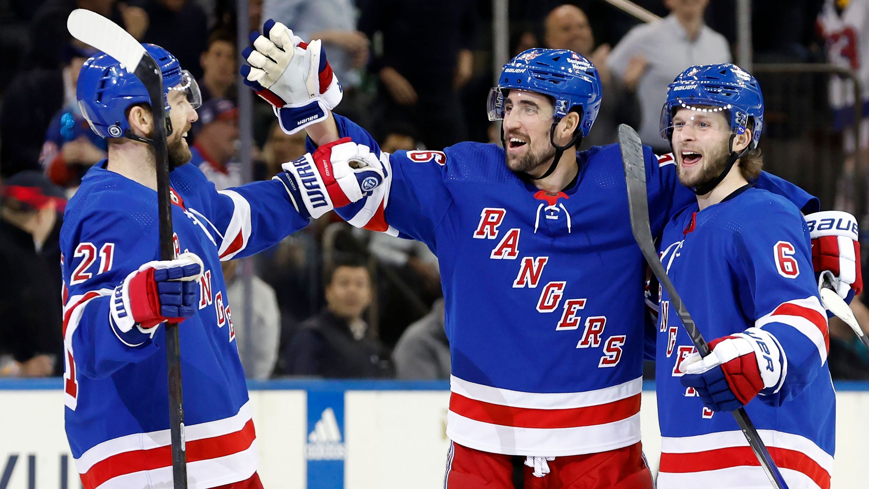 <strong>New York Rangers - Metropolitan Division</strong><br>Bilanz: 50-25<br>Top-Scorer: Artemi Panarin - 108 Punkte