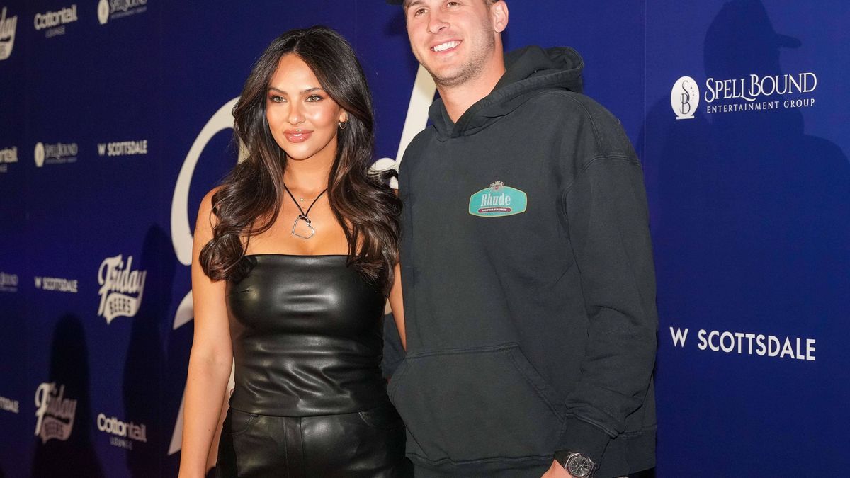 February 10, 2023, Scottsdale, Arizona, USA: JARED GOFF & CHRISTEN HARPER attends the Cardi B Red Carpet Presented by W Scottsdale & Pepsi Zero Sugar at the W Scottsdale. Scottsdale USA PUBLICATION...