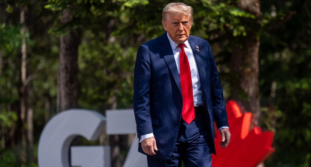 Donald Trump beim G7-Gipfel.