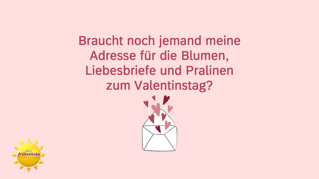 Allein am Valentinstag? Dieser WhatsApp-Gruß beweist Humor.