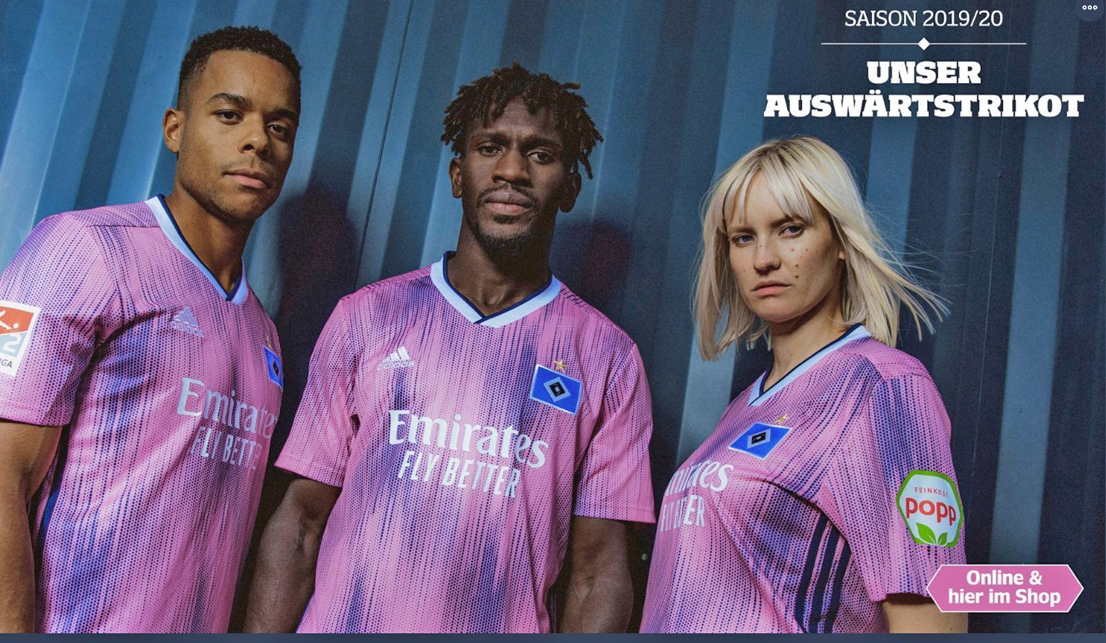 
                <strong>Hamburger SV </strong><br>
                Wow. Besser kann man wohl das neue Auswärtstrikot des Hamburger SV nicht beschreiben. Für rund 90 Euro kann man das Jersey in "light pink mit V-Ausschnitt und dunkelblauem grafischem Muster" erwerben.
              