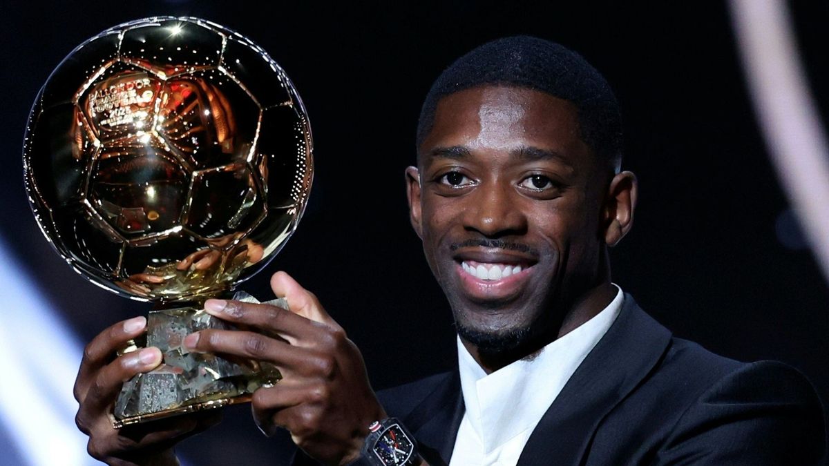 Ousmane Dembele mit dem goldenen Ball