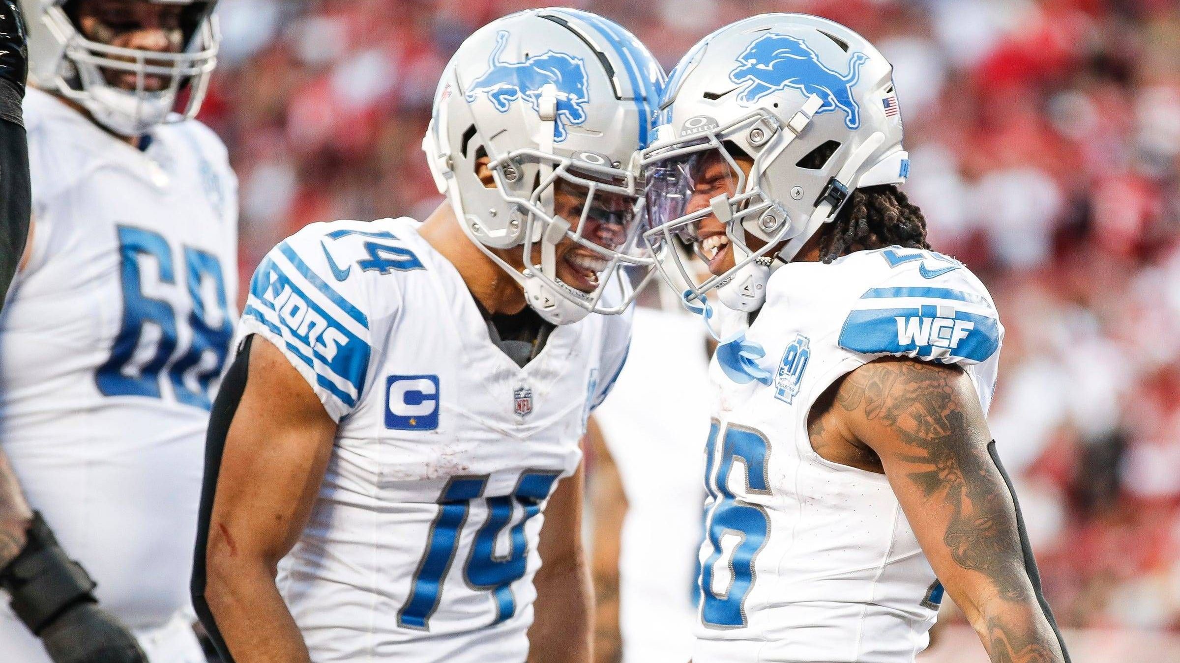 <strong>Detroit Lions: 11 Spieler</strong><br>David Montgomery (13), Jahmyr Gibbs (11), Sam LaPorta (10), Amon-Ra St. Brown (10), Josh Reynolds (5), Jameson Williams (3), Jared Goff (2), Brian Branch (1), Kalif Raymond (1), Craig Reynolds (1), Brock Wright (1)