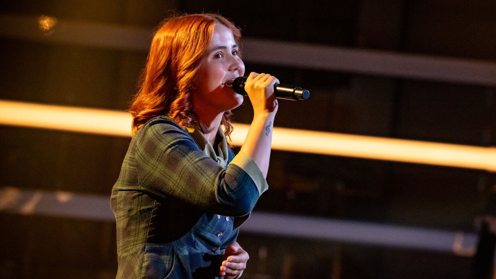 Kaya Wiemers (21) aus Hilden singt "Ich liebe das Leben“ von Vicky Leandros - "Mit meinem Blind-Audition-Song verbinde ich sehr viel Lebensfreude und ein Gefühl von Leichtigkeit.“