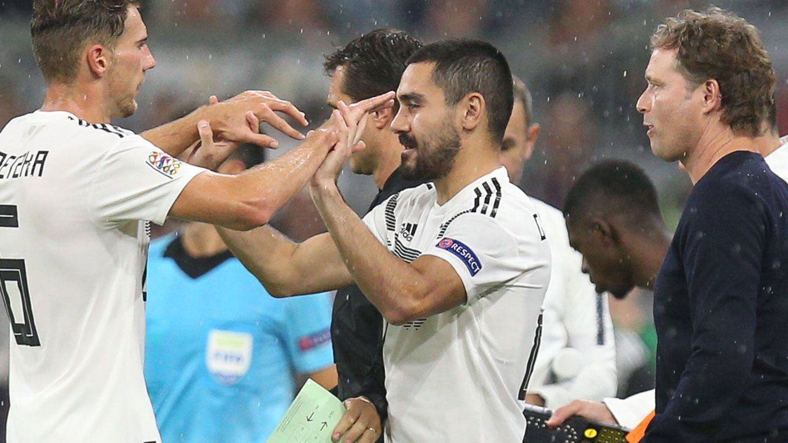 
                <strong>Ilkay Gündogan</strong><br>
                Nur ein paar wenige Pfiffe hört man, als er in der 66. Minute für Goretzka kommt. Für Glanzlichter kann er nicht sorgen. ran-Note: 4
              