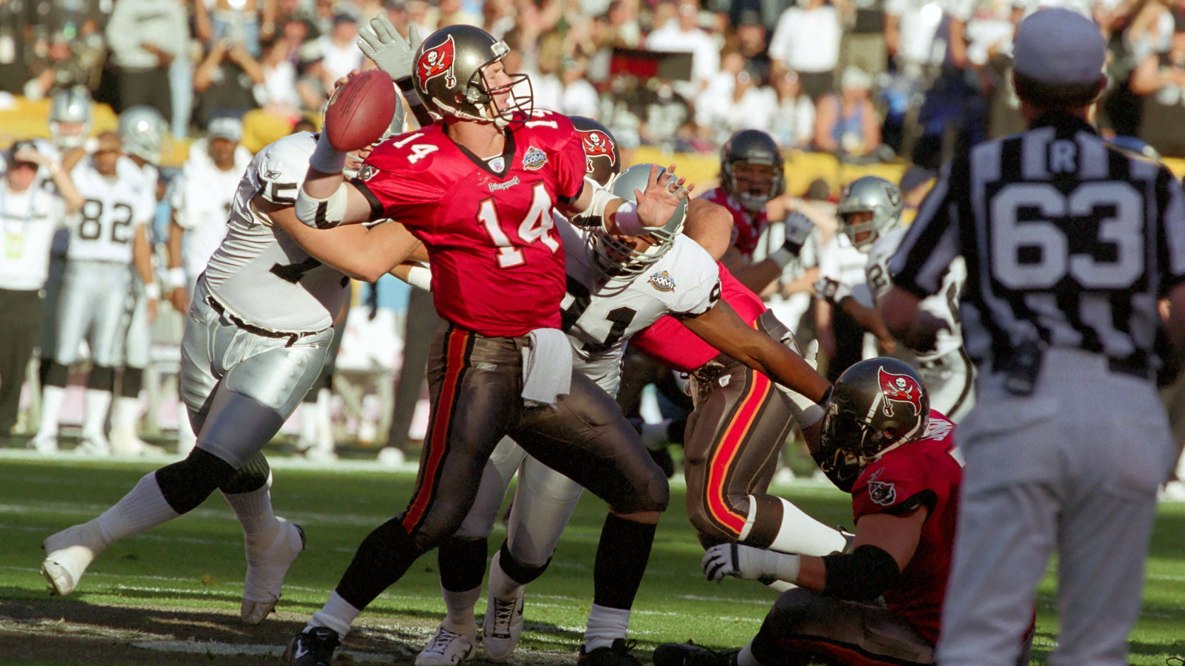 <strong>Platz 20: Las Vegas Raiders (damals noch in Oakland)</strong><br>Letzte Super-Bowl-Teilnahme: Saison 2002<br>Gegner: Tampa Bay Buccaneers<br>Ergebnis: 21:48