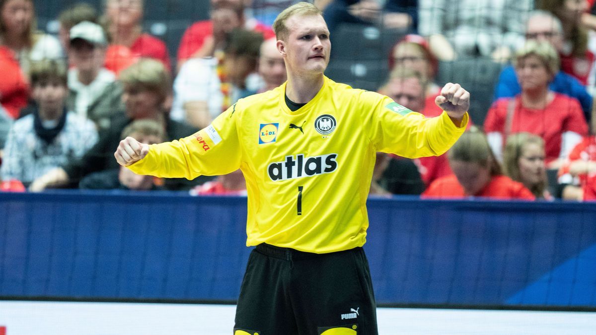 IHF World Men s Handball Championship: Germany-Tunisia Germany goalkeeper David Späth reacts in the Handball World Championship, WM, Weltmeisterschaft match in Main Round group 1 between Germany an...