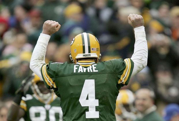 
                <strong>Weiter, immer weiter...</strong><br>
                Frei nach Depeche Modes "I just can't get enough" lief Brett Favre seit seinem ersten Spiel für die Packers in 321 Spielen ohne Unterbrechung auf. Bis heute ein unglaublicher NFL-Rekord. Dabei ist dies bei weitem nicht der einzige Höchstwert den Favre in seiner Karriere aufstellte...
              