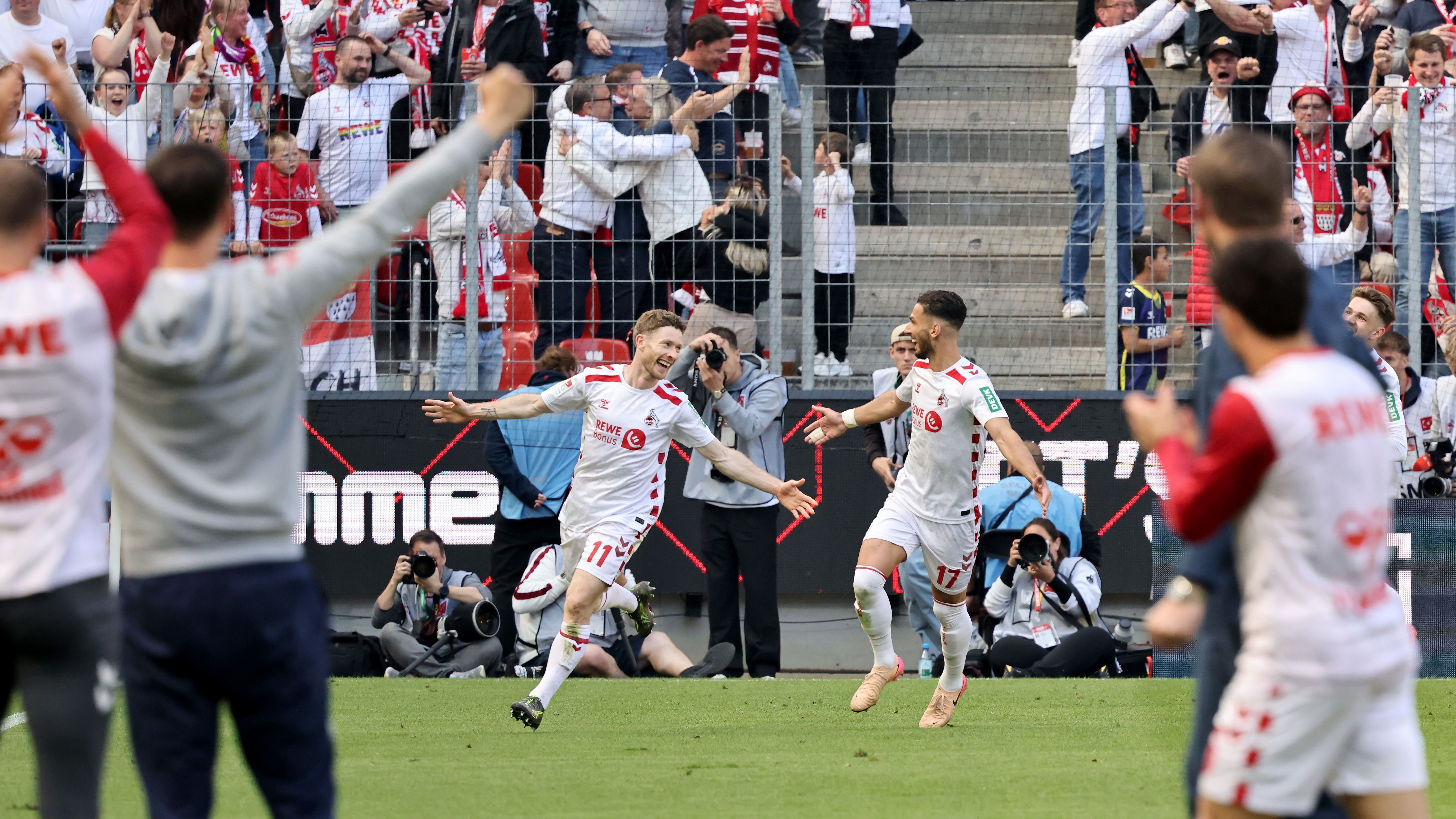 <strong>Kainz sorgt für die Entscheidung</strong><br>Spätestens nach 75 Minuten konnten die Feierlichkeiten in Köln beginnen, nachdem Florian Kainz das zwischenzeitliche 3:0 für die Gastgeber erzielt hatte und damit für die Entscheidung sorgte.