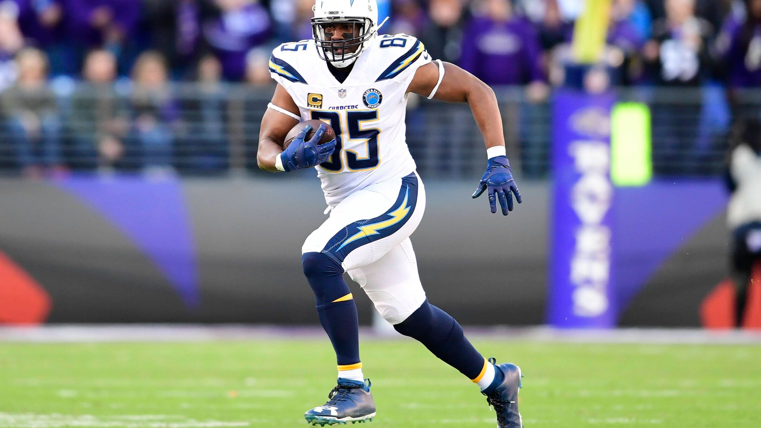 <strong>9. Platz: Antonio Gates – 71,36 Millionen Dollar<br></strong>- Saisons aktiv: 2003-2018<br>- Teams: San Diego/Los Angeles Chargers
