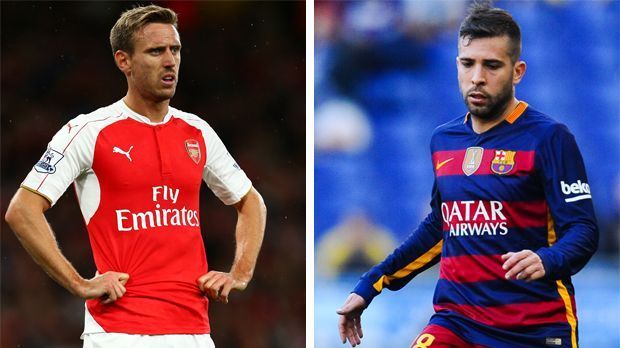 
                <strong>Nacho Monreal vs. Jordi Alba</strong><br>
                Nacho Monreal vs. Jordi Alba: Monreal hat sich zu einem äußerst kompetenten Außenverteidiger entwickelt - kommt dabei aber nicht an Albas Niveau heran. Der spanische Nationalspieler ist defensiv wie offensiv eine Bank und glänzt auch hin und wieder als Torschütze. Arsenal vs. Barca 3:2
              