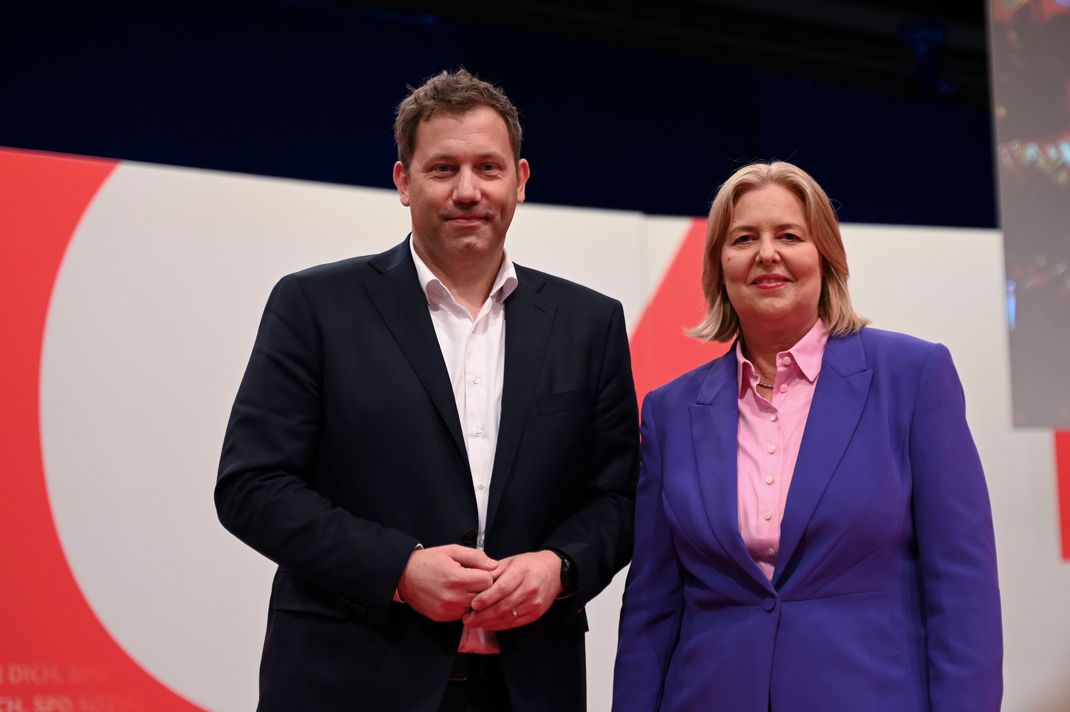 Das neue Führungsduo der SPD: Lars Klingbeil und Bärbel Bas.