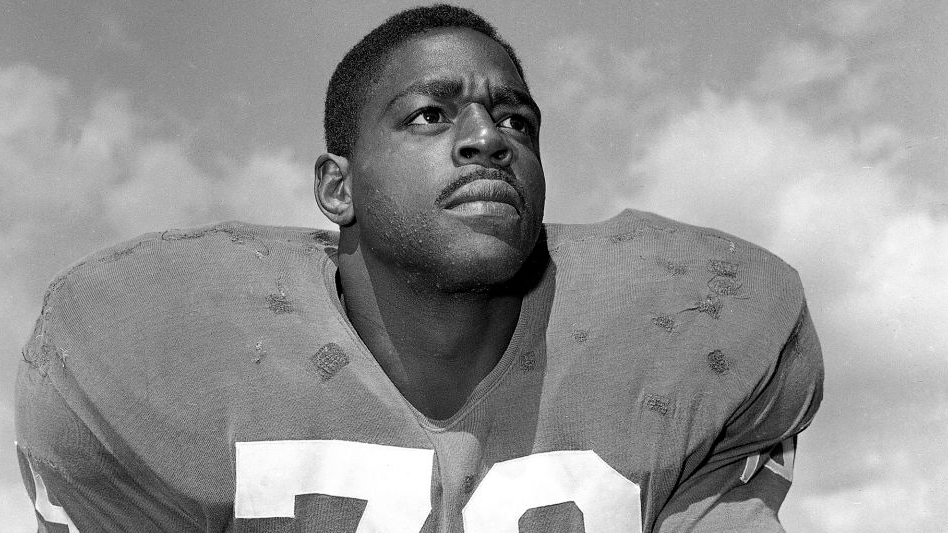 <strong>79: Rosey Brown</strong><br>Team: New York Giants<br>Position: Offensive Tackle<br>Erfolge: Pro Football Hall of Famer, NFL-Champion 1956, sechsmaliger First Team All-Pro, neunmaliger Pro Bowler