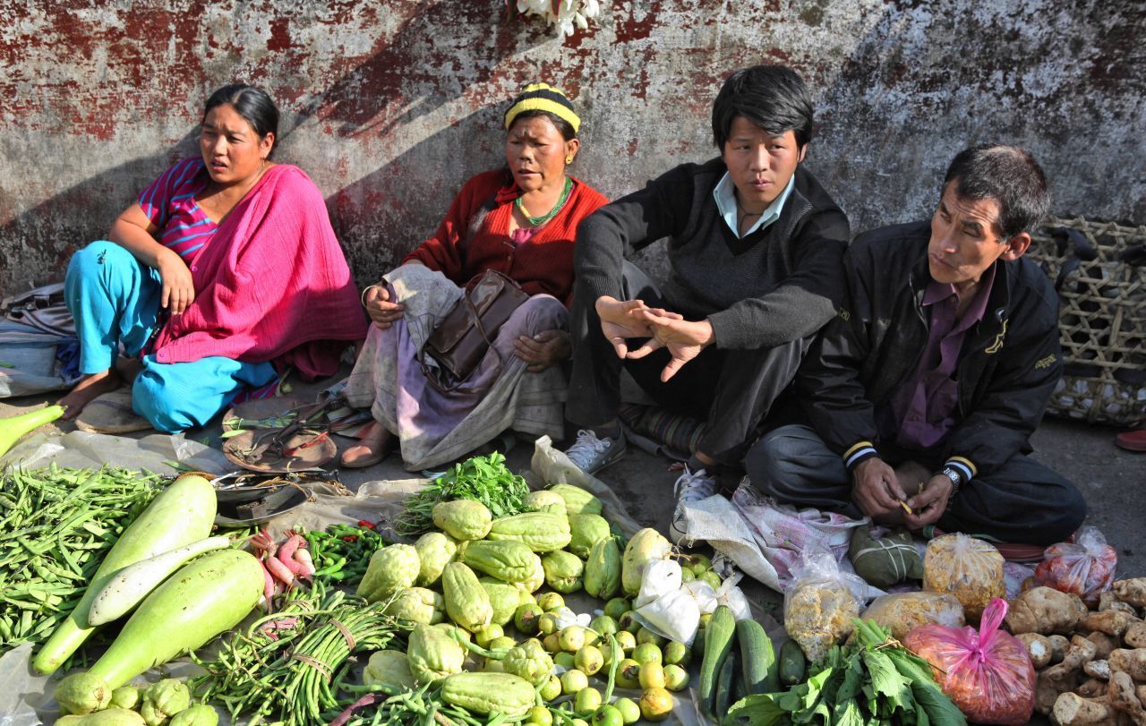 Rund 2/3 der Bevölkerung in Sikkim lebt von Landwirtschaft. 