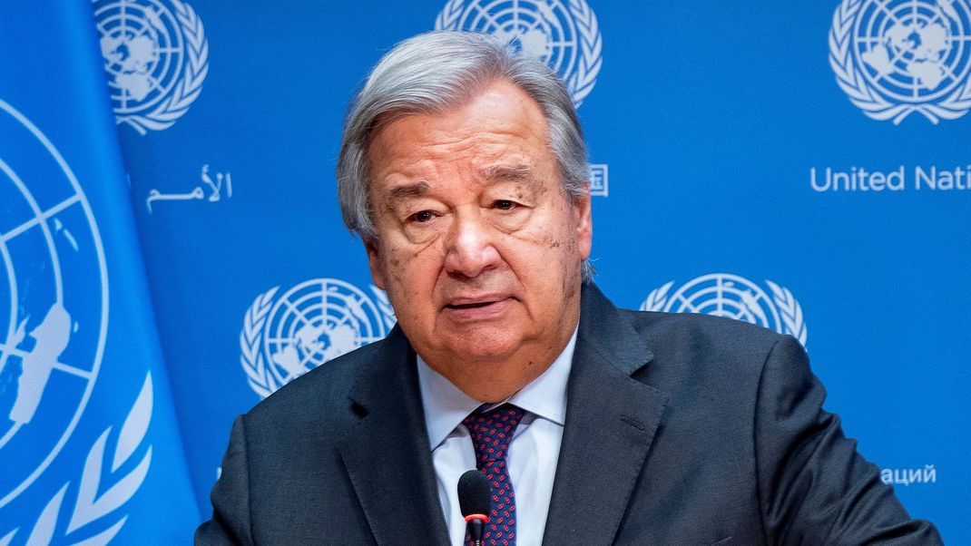 António Guterres, Generalsekretär der Vereinten Nationen, spricht von Gesetzlosigkeit in Gaza.