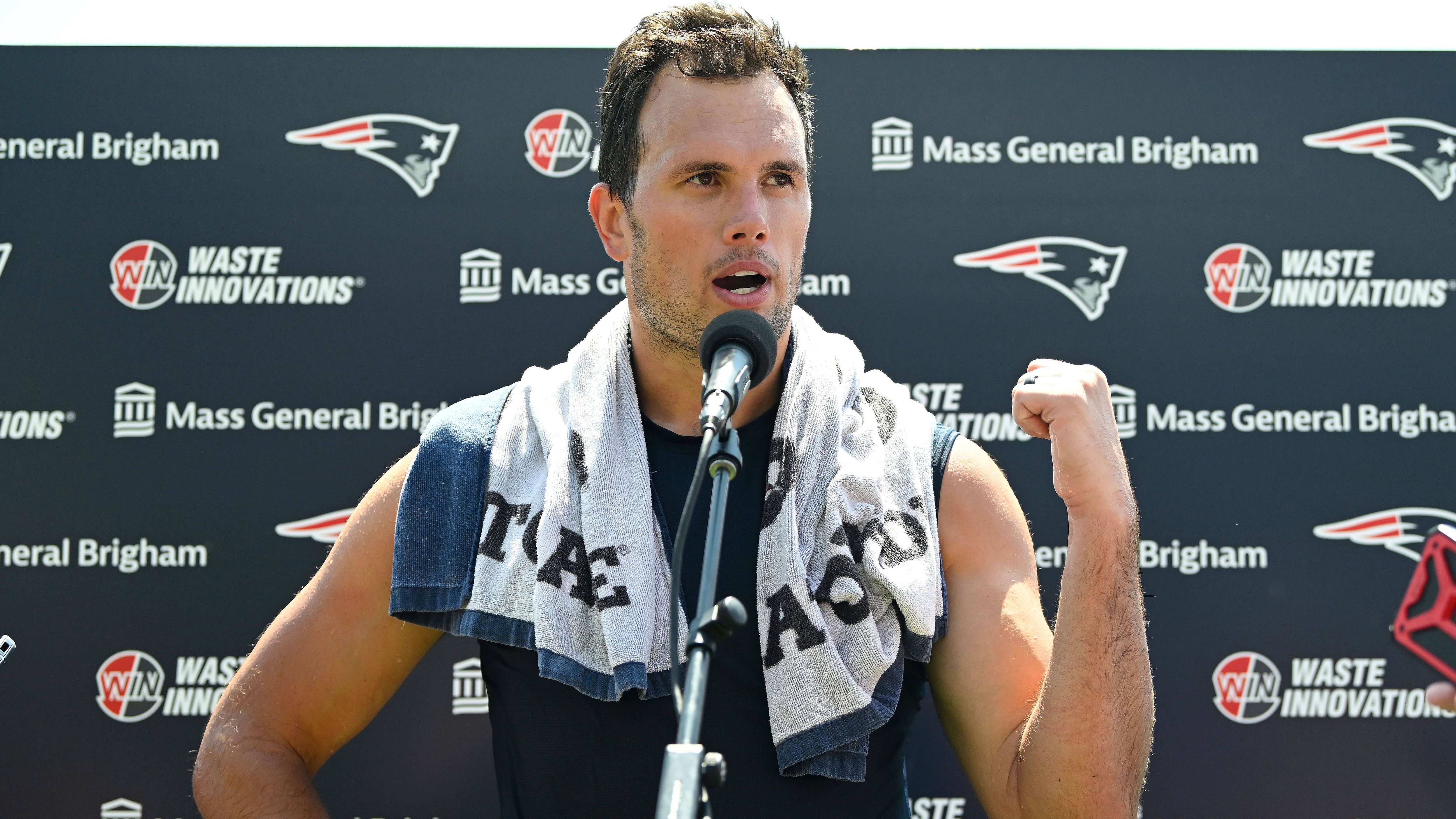 <strong>New England Patriots</strong><br>QB Drake Maye, TE Hunter Henry (Foto), LB Robert Spillane, CB Marcus Jones, LB Harold Landry III, S Brenden Schooler
