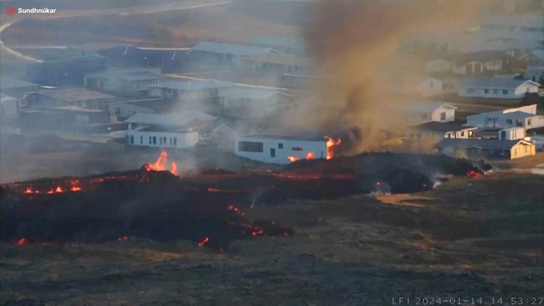 Die Situation für den isländischen Fischerort Grindavík wird immer dramatischer.