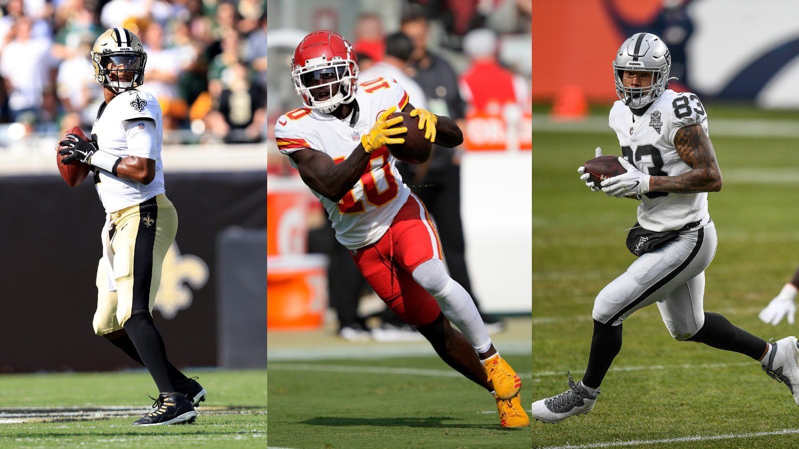 
                <strong>Die kuriosen "On Pace"-Stats nach Woche 1 </strong><br>
                Der erste Spieltag der NFL-Saison 2021 ist vorüber und einige Spieler konnten herausragende Zahlen aufs Papier bringen. Ein beliebter Zeitpunkt von Analysten und Statistiker für die sogenannten "On Pace"-Statistiken. Hier werden die bislang erbrachten Leistungen auf die restliche Saison hochgerechnet. ran präsentiert die kuriosesten "On Pace"-Stats nach dem ersten Spieltag - mit Augenzwinkern.
              