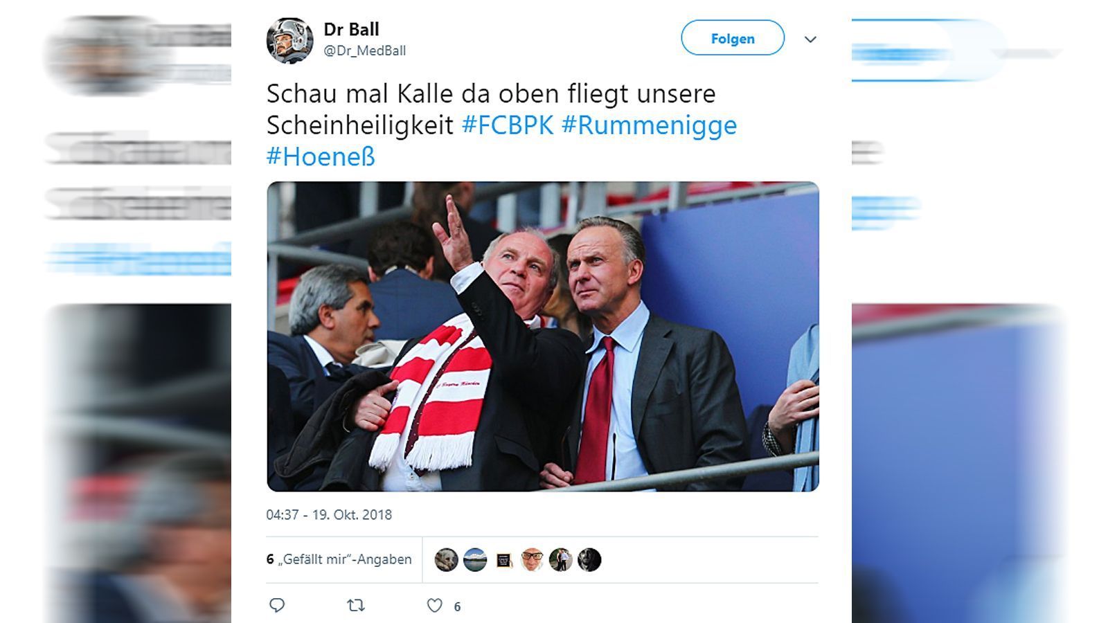 
                <strong>Netzreaktionen nach Rundumschlag von Hoeneß und Rummenigge</strong><br>
                
              