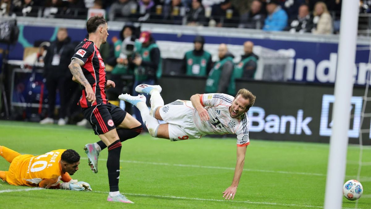 Harry Kane beim Zusammenprall mit Kaua Santos